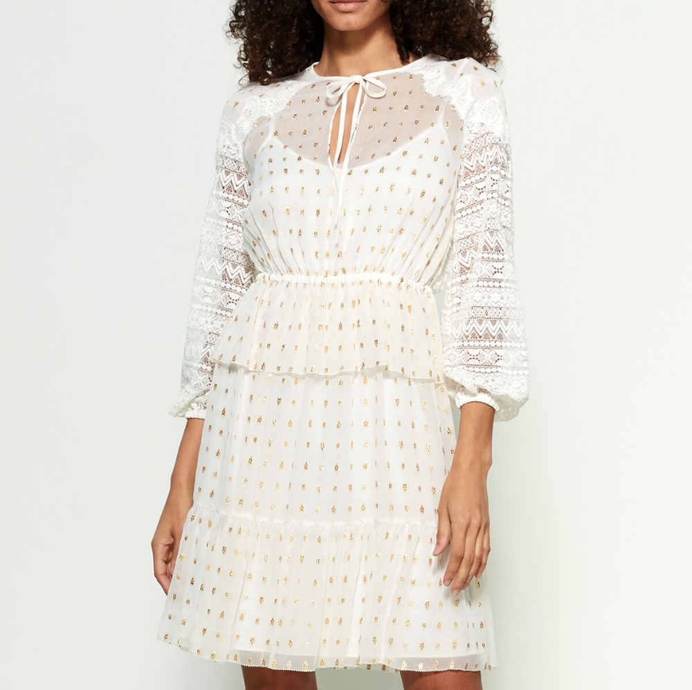 Temperley London Wondering Chiffon Dress sz 4 NWT